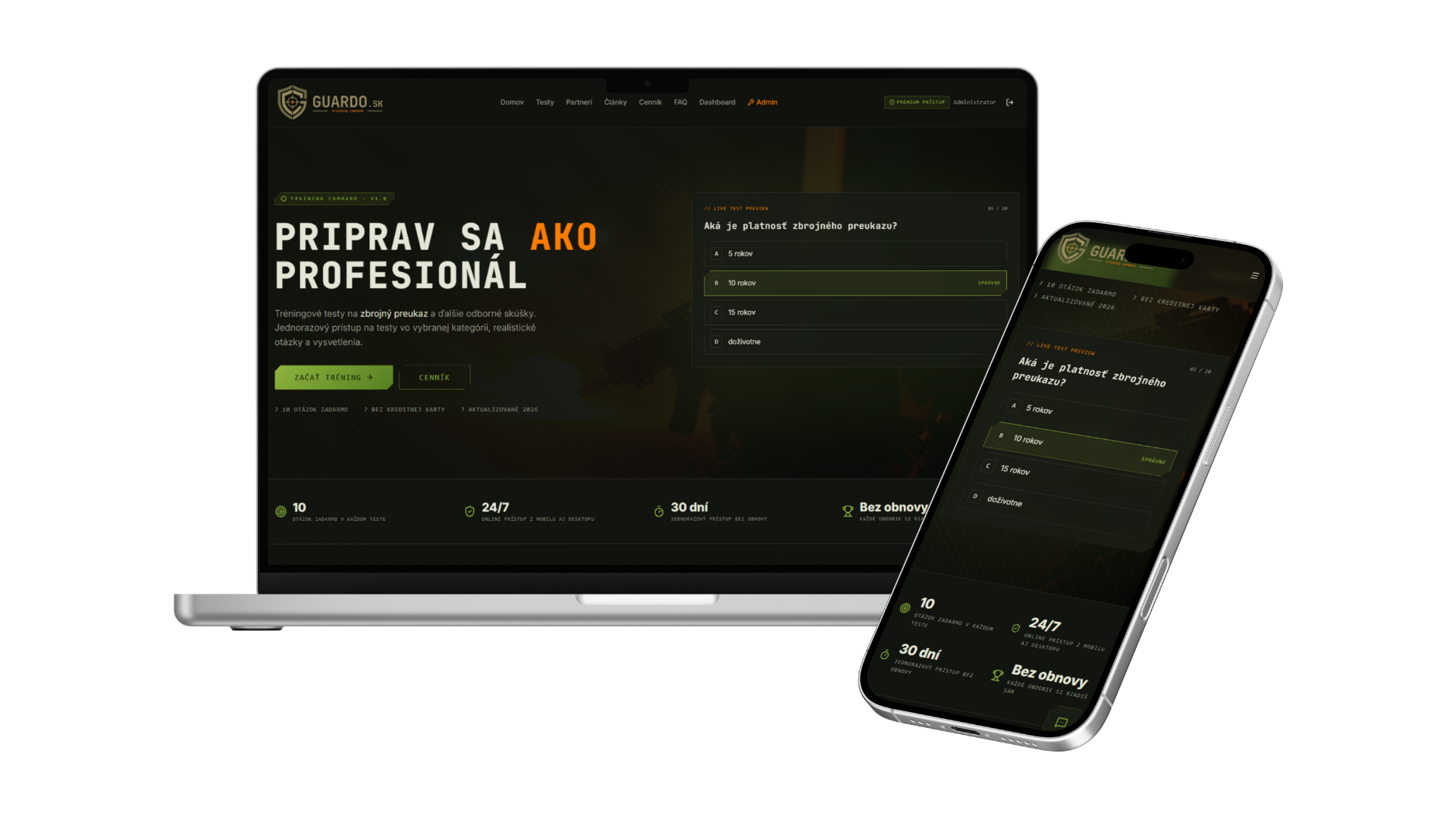 GUARDO.sk — E-learning platform