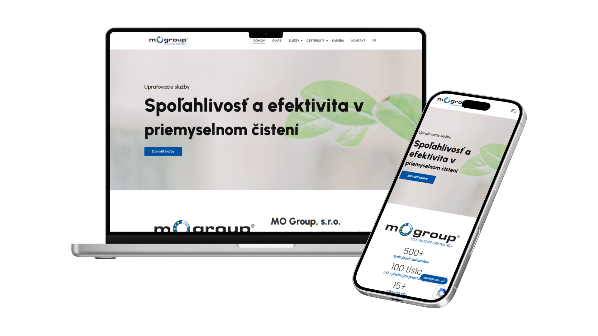 MO Group s.r.o. — Prezentačný web