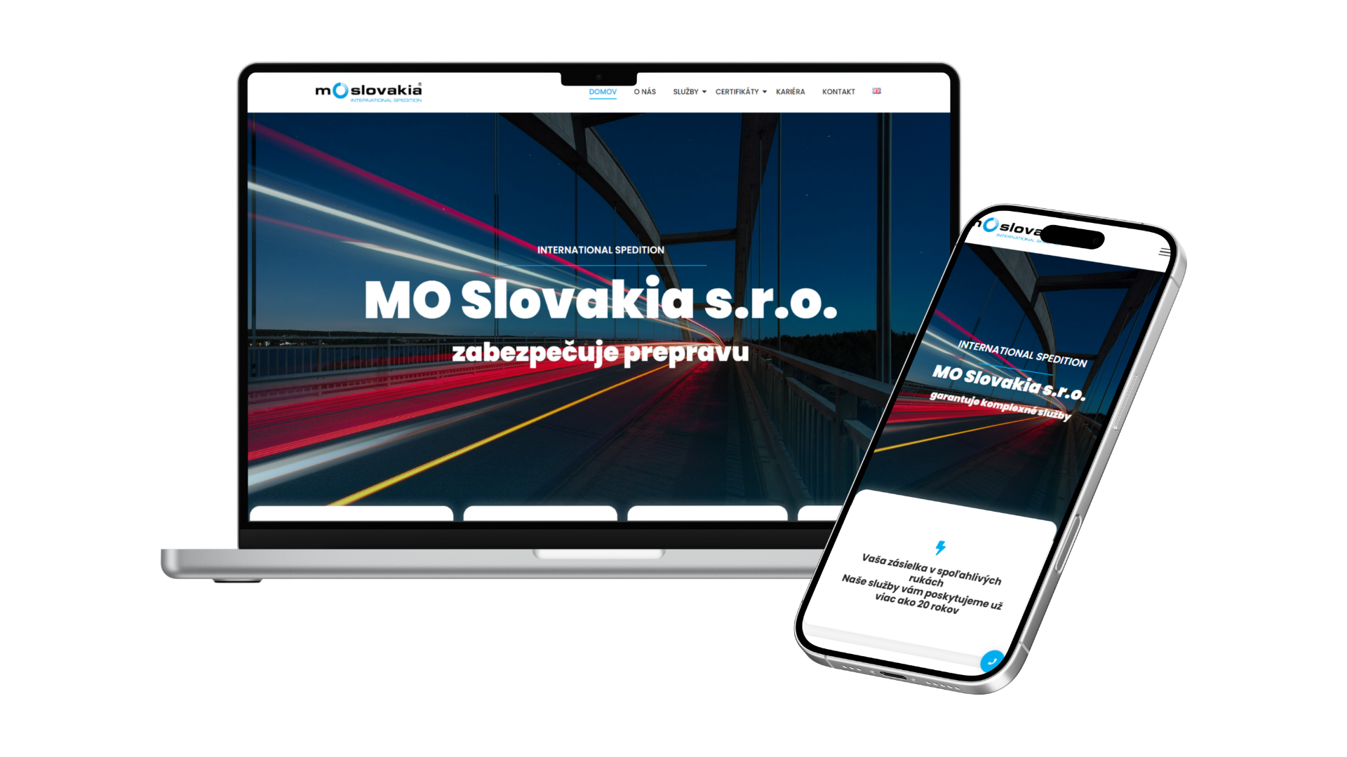 MO Slovakia s.r.o. — Presentation website